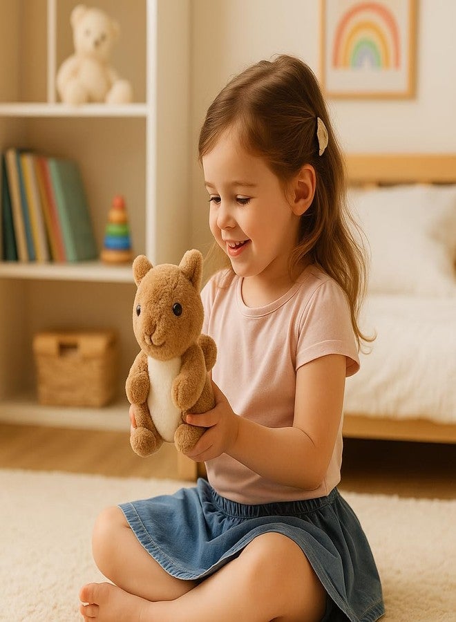DTR Creation Squirrel Soft Toy 20 cm | Cute Cartoon Plush Toy for Kids | Super Soft Cuddly Stuffed Animal for Baby Boys & Girls Brown (20 cm) - Image 2